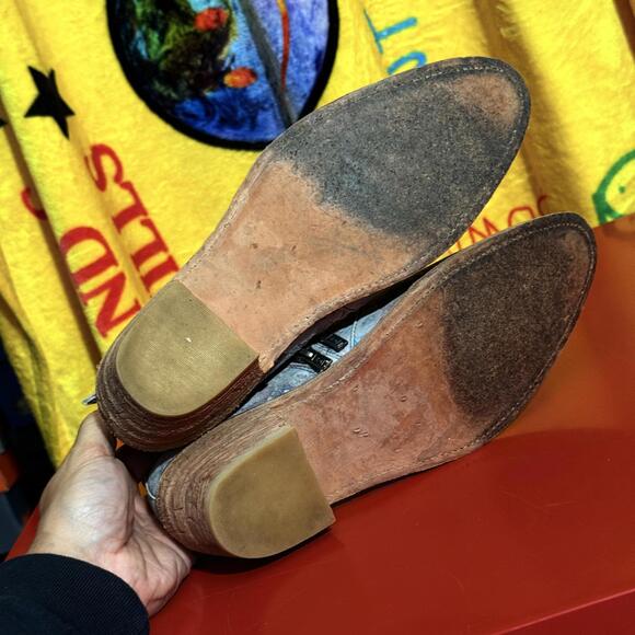 Free People Floral Ankle Boots with Strap Details - Picture 9 of 9